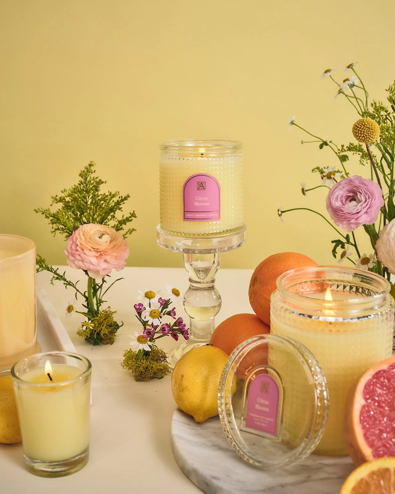Citrus Blooms - Votive Glass Candle - Image 2