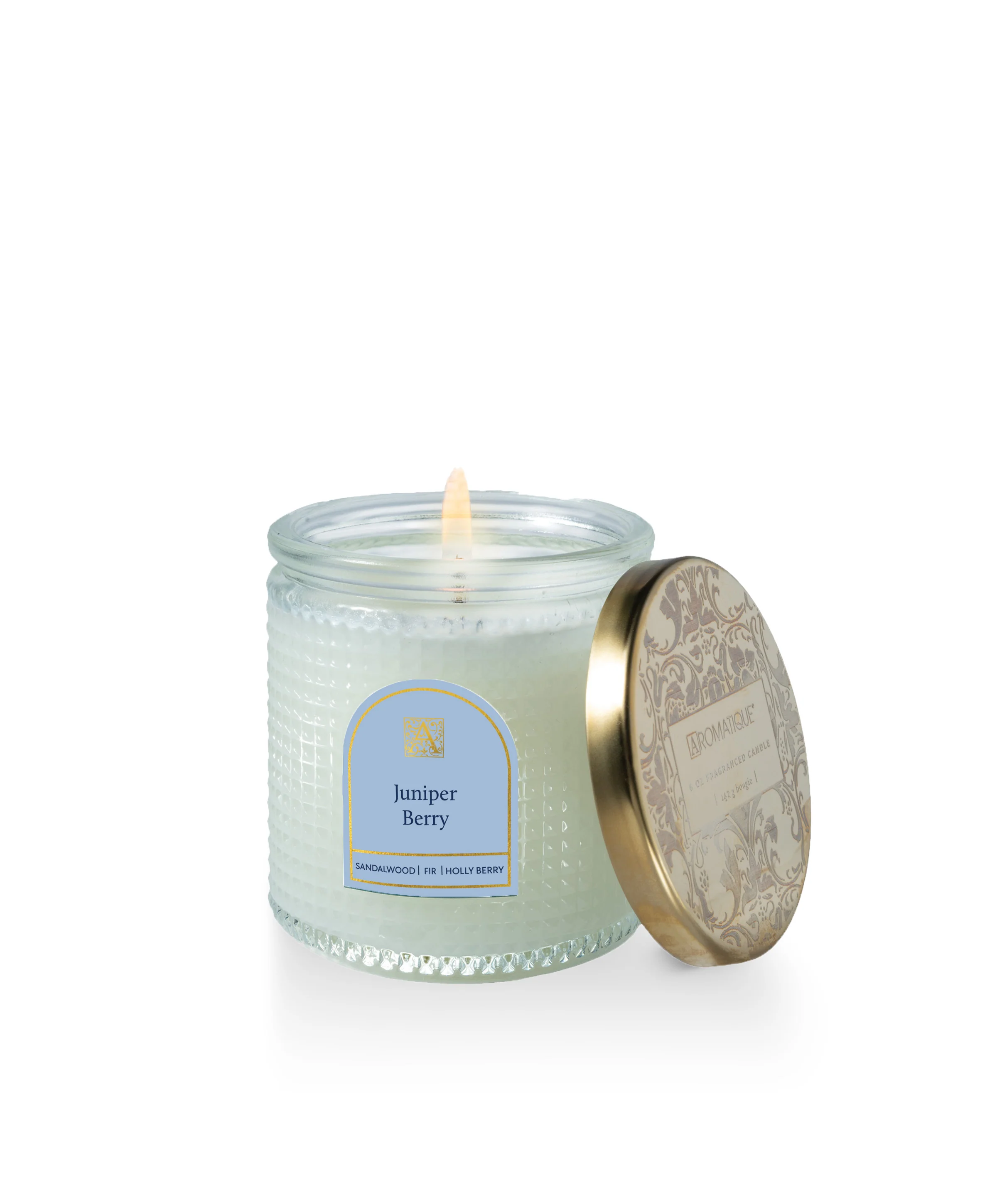 Juniper Berry - Textured Glass Candle