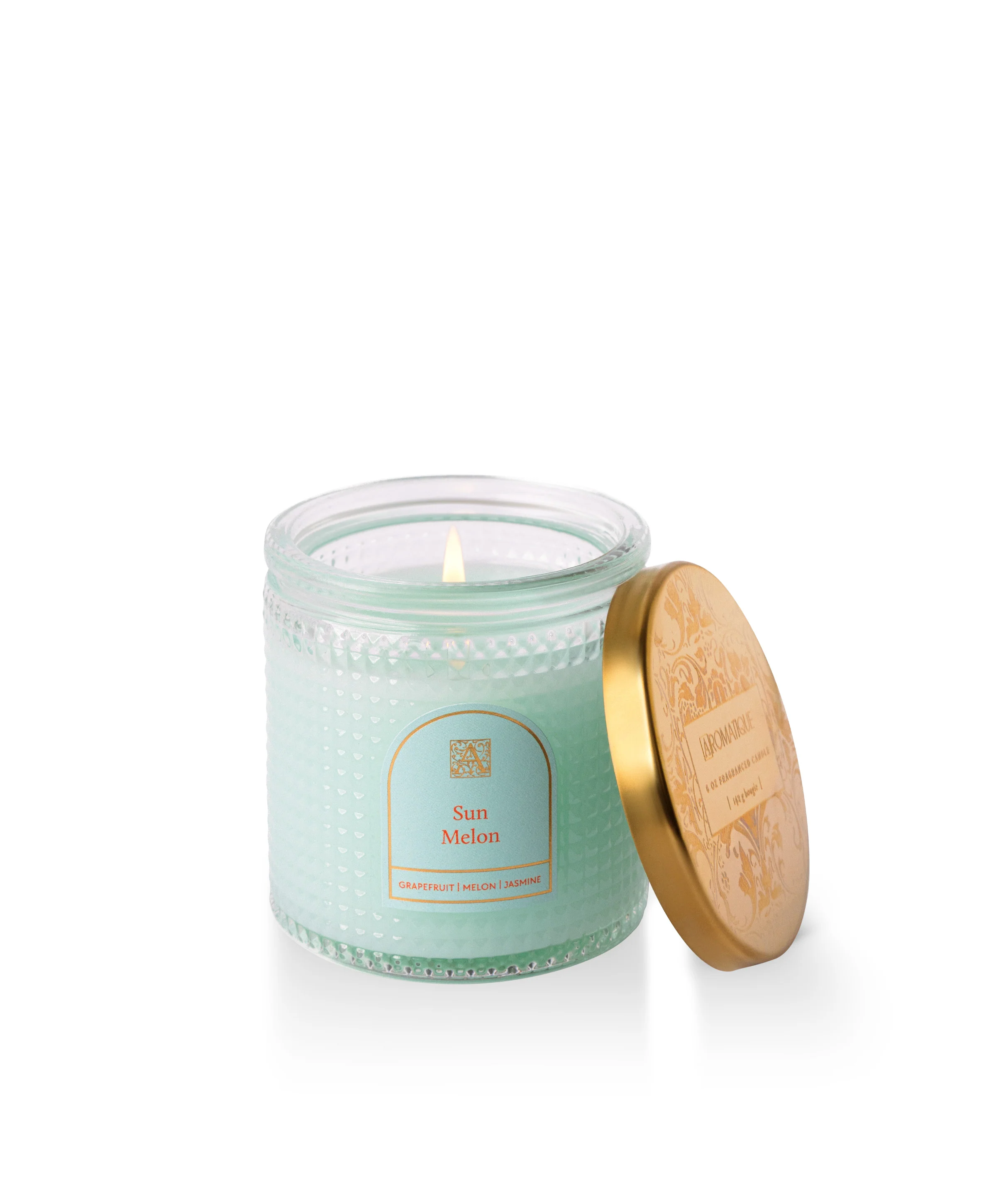 Sun Melon - Elegant Essentials - Textured Glass Candle